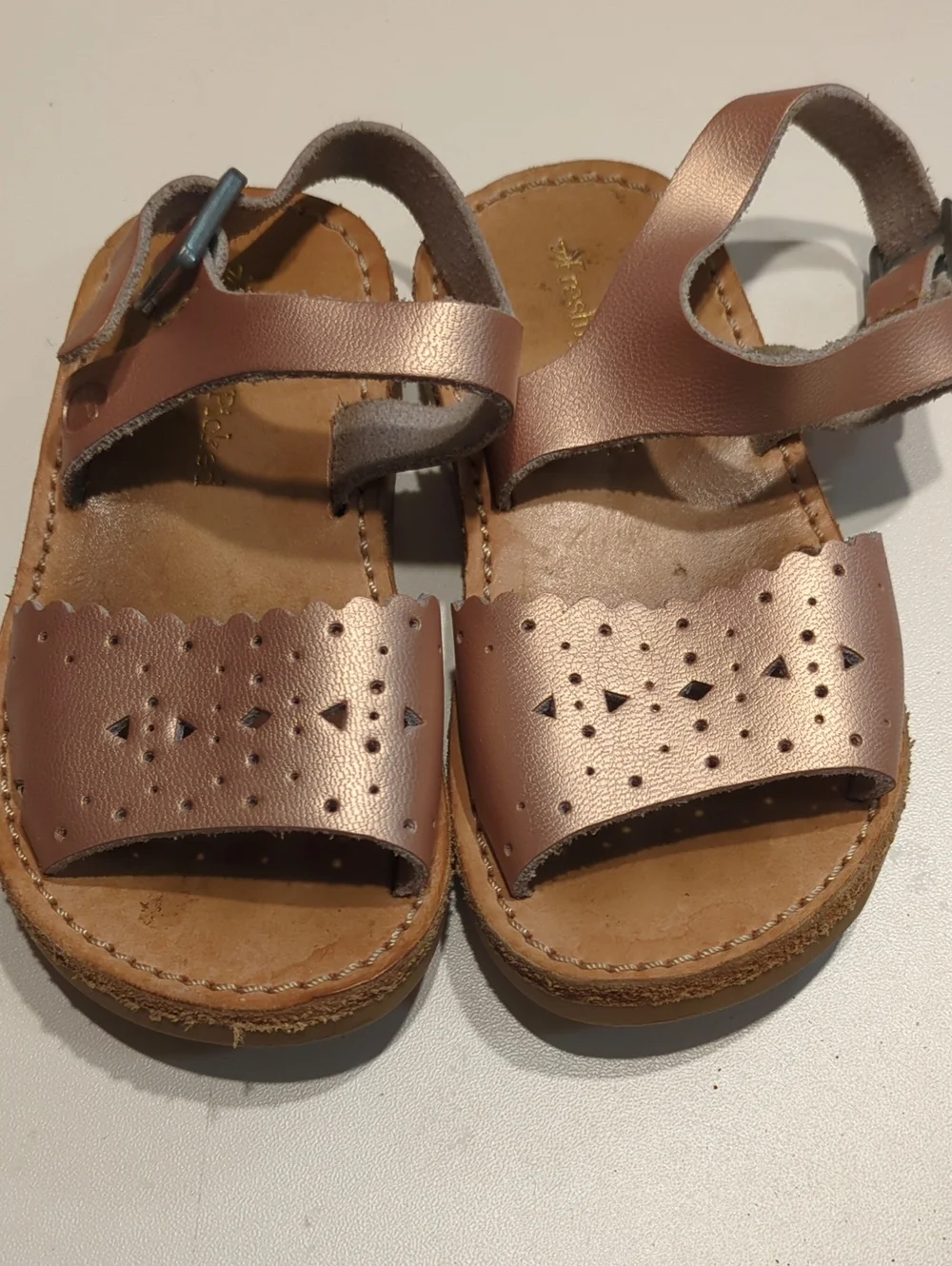 Freshly Picked Rose Gold Sandals - Size 5